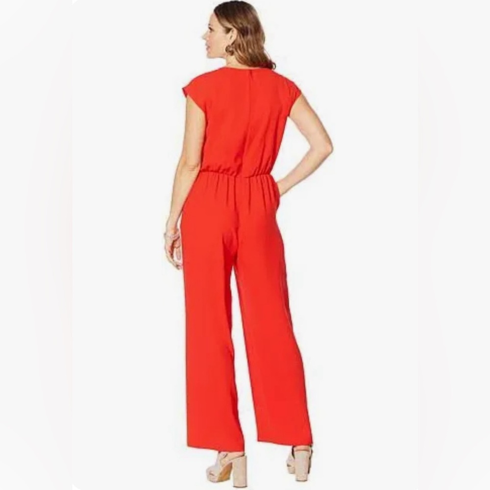 VINCE CAMUTO V NECK JUMPSUIT - Picture 2 of 7